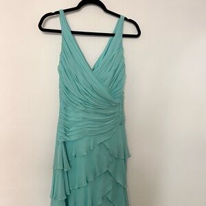 Tadashi Shoji Aqua Asymmetrical Dress